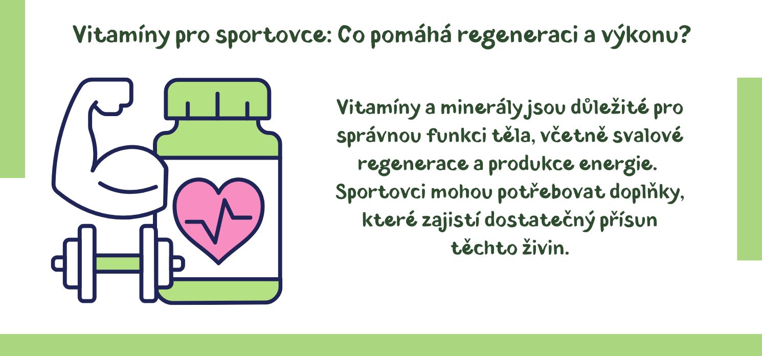 Vitamíny pro sportovce: Co pomáhá regeneraci a výkonu?